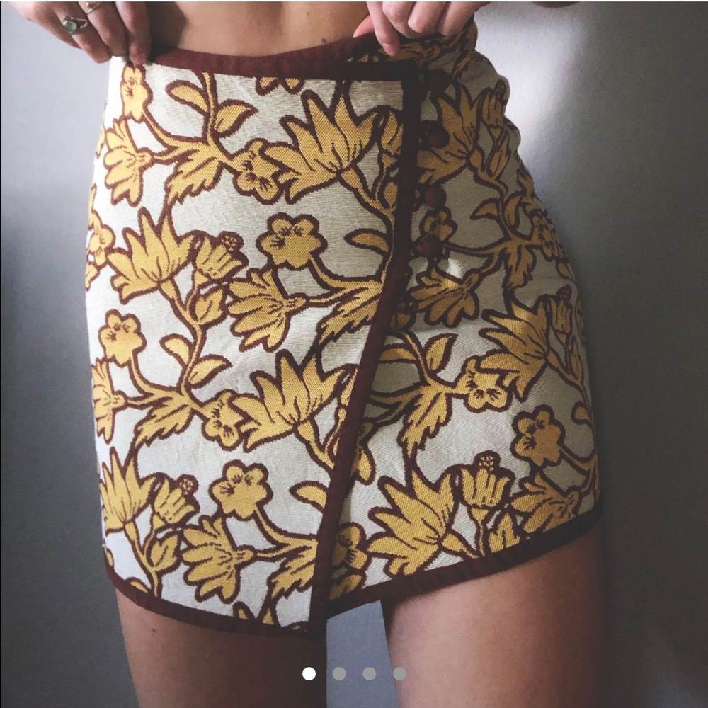 Top shop printed skirt